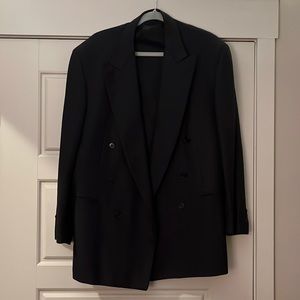 Ermenegildo Zegna wool and silk Double breasted blazer